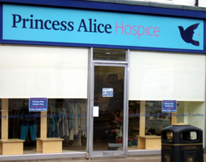 Princess Alice Charity Sign